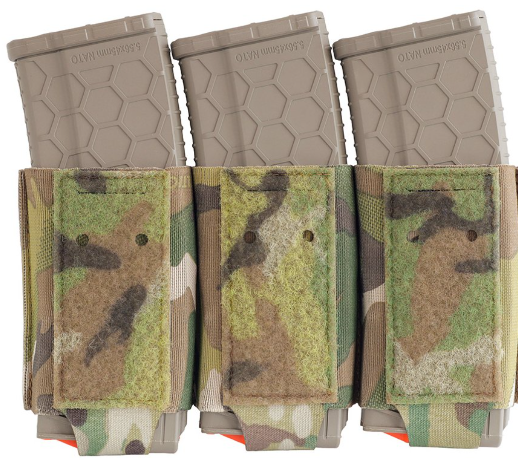 Triple porte-chargeurs AR 15 élastique