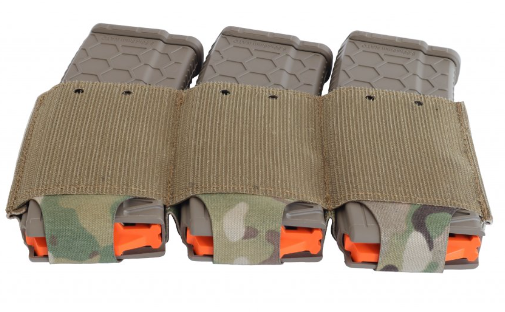 Triple porte-chargeurs AR 15 élastique